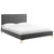 Peyton Performance Velvet King Platform Bed MOD-6871-CHA