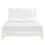 Current Performance Velvet Twin Platform Bed MOD-6727-WHI