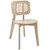 Habitat Wood Dining Side Chair Set of 2 EEI-6077-GRY