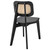 Habitat Wood Dining Side Chair Set of 2 EEI-6077-BLK