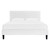 Garcelle Performance Velvet Queen Platform Bed MOD-6289-WHI