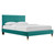 Garcelle Performance Velvet Queen Platform Bed MOD-6290-TEA