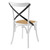 Gear Dining Side Chair EEI-1541-WHI-BLK