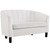 Prospect Channel Tufted 3 Piece Performance Velvet Set EEI-4147-WHI-SET