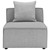 Saybrook Outdoor Patio Upholstered Sectional Sofa Armless Chair EEI-4209-GRY