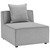 Saybrook Outdoor Patio Upholstered Sectional Sofa Armless Chair EEI-4209-GRY