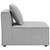 Saybrook Outdoor Patio Upholstered Sectional Sofa Armless Chair EEI-4209-GRY