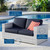 Convene Outdoor Patio Loveseat EEI-4306-LGR-NAV