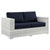 Convene Outdoor Patio Loveseat EEI-4306-LGR-NAV