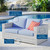 Convene Outdoor Patio Loveseat EEI-4306-LGR-LBU