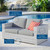 Convene Outdoor Patio Loveseat EEI-4306-LGR-GRY