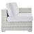 Convene Outdoor Patio Right-Arm Loveseat EEI-4302-LGR-WHI