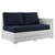 Convene Outdoor Patio Right-Arm Loveseat EEI-4302-LGR-NAV