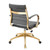 Jive Mid Back Performance Velvet Office Chair EEI-4281-GRY