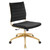 Jive Armless Mid Back Performance Velvet Office Chair EEI-4280-BLK