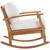 Marina Outdoor Patio Teak Rocking Chair EEI-4177-NAT-WHI
