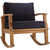 Marina Outdoor Patio Teak Rocking Chair EEI-4177-NAT-NAV