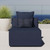 Saybrook Outdoor Patio Upholstered Sectional Sofa Armless Chair EEI-4209-NAV