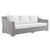 Conway Sunbrella® Outdoor Patio Wicker Rattan 4-Piece Furniture Set EEI-4355-LGR-WHI