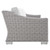 Conway Sunbrella® Outdoor Patio Wicker Rattan 5-Piece Furniture Set EEI-4356-LGR-WHI