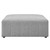 Bartlett Upholstered Fabric Ottoman EEI-4400-LGR