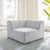 Bartlett Upholstered Fabric Corner Chair EEI-4402-IVO