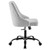 Designate Swivel Upholstered Office Chair EEI-4371-BLK-LGR