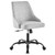 Designate Swivel Upholstered Office Chair EEI-4371-BLK-LGR