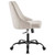 Designate Swivel Upholstered Office Chair EEI-4371-BLK-BEI