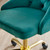 Distinct Tufted Swivel Performance Velvet Office Chair EEI-4368-GLD-TEA