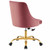 Distinct Tufted Swivel Performance Velvet Office Chair EEI-4368-GLD-DUS