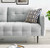 Cameron Tufted Fabric Sofa EEI-4451-LGR