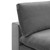 Commix Down Filled Overstuffed Performance Velvet Armless Chair EEI-4367-GRY