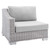 Conway Sunbrella® Outdoor Patio Wicker Rattan 7-Piece Sectional Sofa Set EEI-4362-LGR-GRY