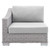 Conway Sunbrella® Outdoor Patio Wicker Rattan 6-Piece Sectional Sofa Set EEI-4358-LGR-GRY