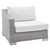 Conway Sunbrella® Outdoor Patio Wicker Rattan 9-Piece Sectional Sofa Set EEI-4360-LGR-WHI