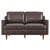 Impart Genuine Leather Loveseat EEI-5554-BRN