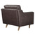 Impart Genuine Leather Armchair EEI-5555-BRN