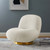 Kindred Upholstered Fabric Swivel Chair EEI-5485-GLD-IVO