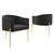 Savour Tufted Performance Velvet Accent Chairs - Set of 2 EEI-5415-BLK