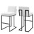 Indulge Channel Tufted Fabric Bar Stools EEI-5742-WHI