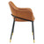 Jovi Vegan Leather Dining Chair Set of 2 EEI-6027-BLK-TAN