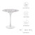 Lippa 20" Round Terrazzo Side Table EEI-5682-WHI-TER