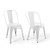 Promenade Bistro Dining Side Chair Set of 2 EEI-3859-WHI