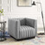 Conjure Tufted Upholstered Fabric Armchair EEI-3927-LGR