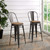 Promenade Bar Stool Set of 2 EEI-3896-BRN-SET