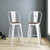 Promenade Bar Stool Metal Set of 2 EEI-3899-WHI