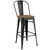 Promenade Bar Stool Set of 2 EEI-3896-BLK-SET