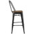 Promenade Bar Stool Set of 2 EEI-3896-BLK-SET