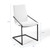 Pitch Upholstered Fabric Dining Armchair EEI-3800-BLK-WHI